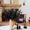 14PCS Black Halloween Decor Artificial Flowers Bulk - Eucalyptus Stems Branches Decorations for Table Indoor Centerpieces